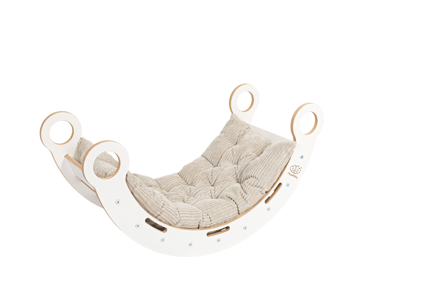 Dream Rocker Magische Schommel met Glijbaan - Ecru Kleurig Kussen