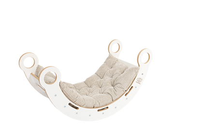 Dream Rocker Magische Schommel met Glijbaan - Ecru Kleurig Kussen