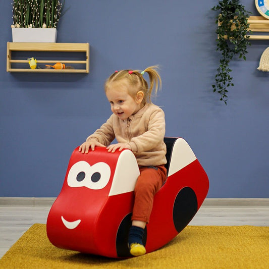 IGLU Rocker Zachte Foam Schommel Wip - Red Car