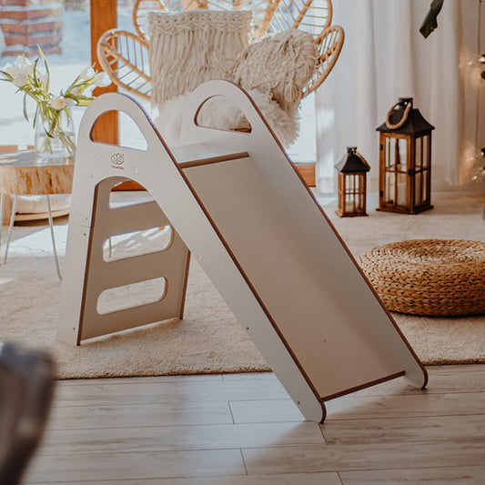 Houten Glijbaan voor Kinderen - Scandi Slide Meowbaby Wit
