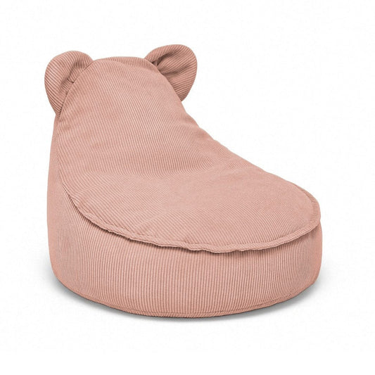 MeowBaby® Teddy Velvet Zitzak - Perzik Roze