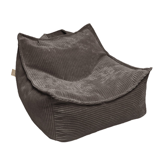 MeowBaby® Velvet Zitzak voor Kinderen / Bruin
