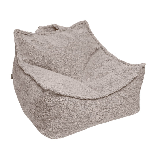 MeowBaby® Velvet Zitzak voor Kinderen / Grijs