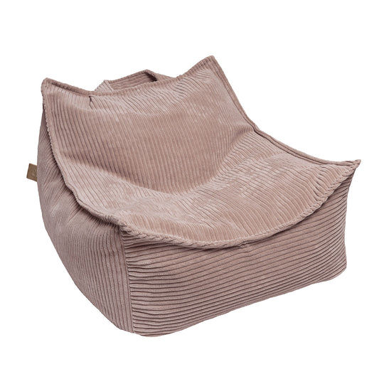 MeowBaby® Velvet Zitzak voor Kinderen / Poeder Roze