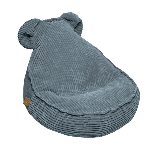 MeowBaby® Velvet Zitzak voor kinderen / Teddy Turquoise