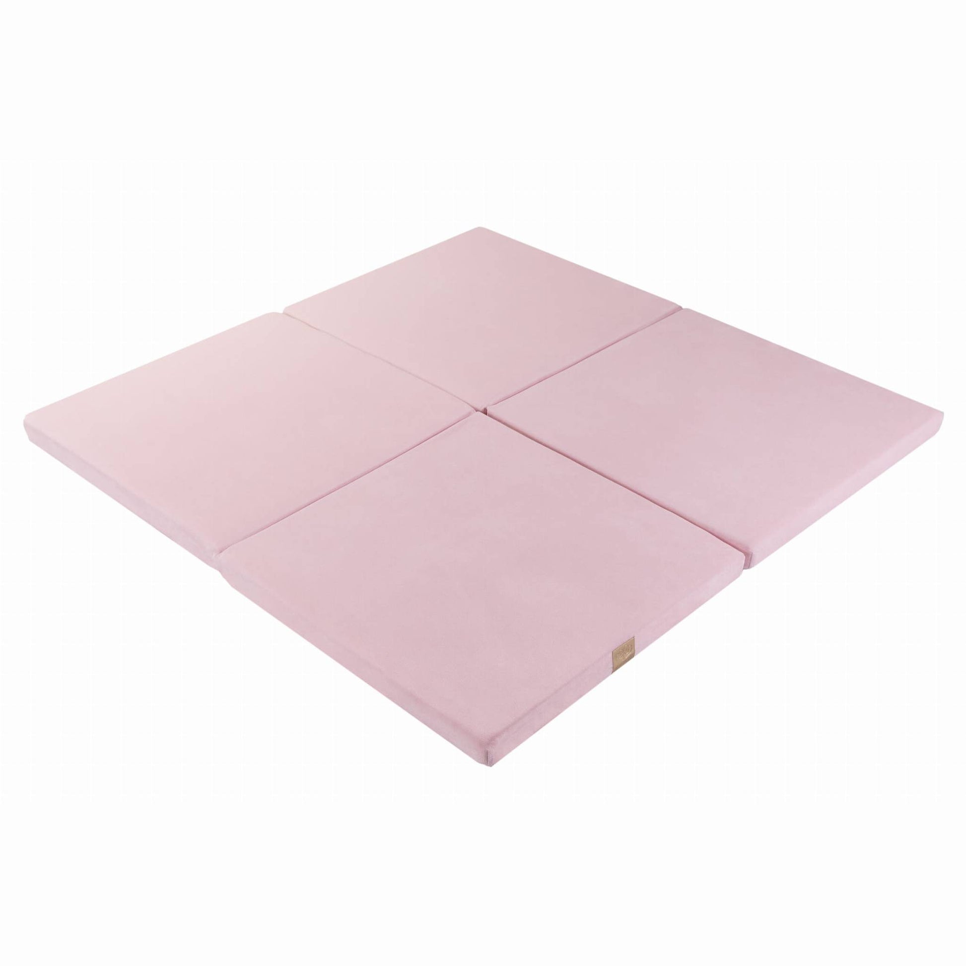 Speelmat voor Baby's en Kinderen 120x120cm - Light Pink Velvet