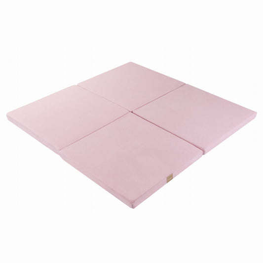 Speelmat voor Baby's en Kinderen 120x120cm - Light Pink Velvet