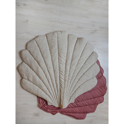 Linnen Schelp Vloerkleed - Zand