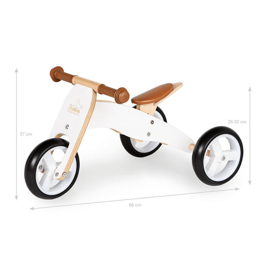 Mini Driewieler Charlie - Wit/Naturel