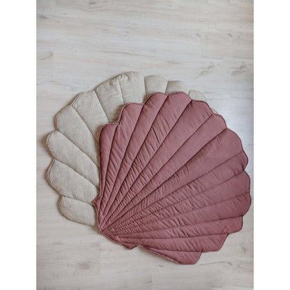 Linnen Schelp Vloerkleed - Marsala