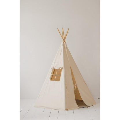 Tipi Speeltent inclusief Mattenset - Beige