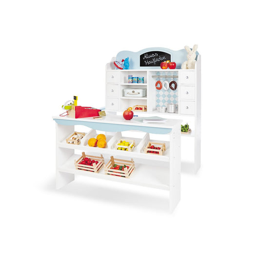 Houten Marktkraam Mini Market - Wit