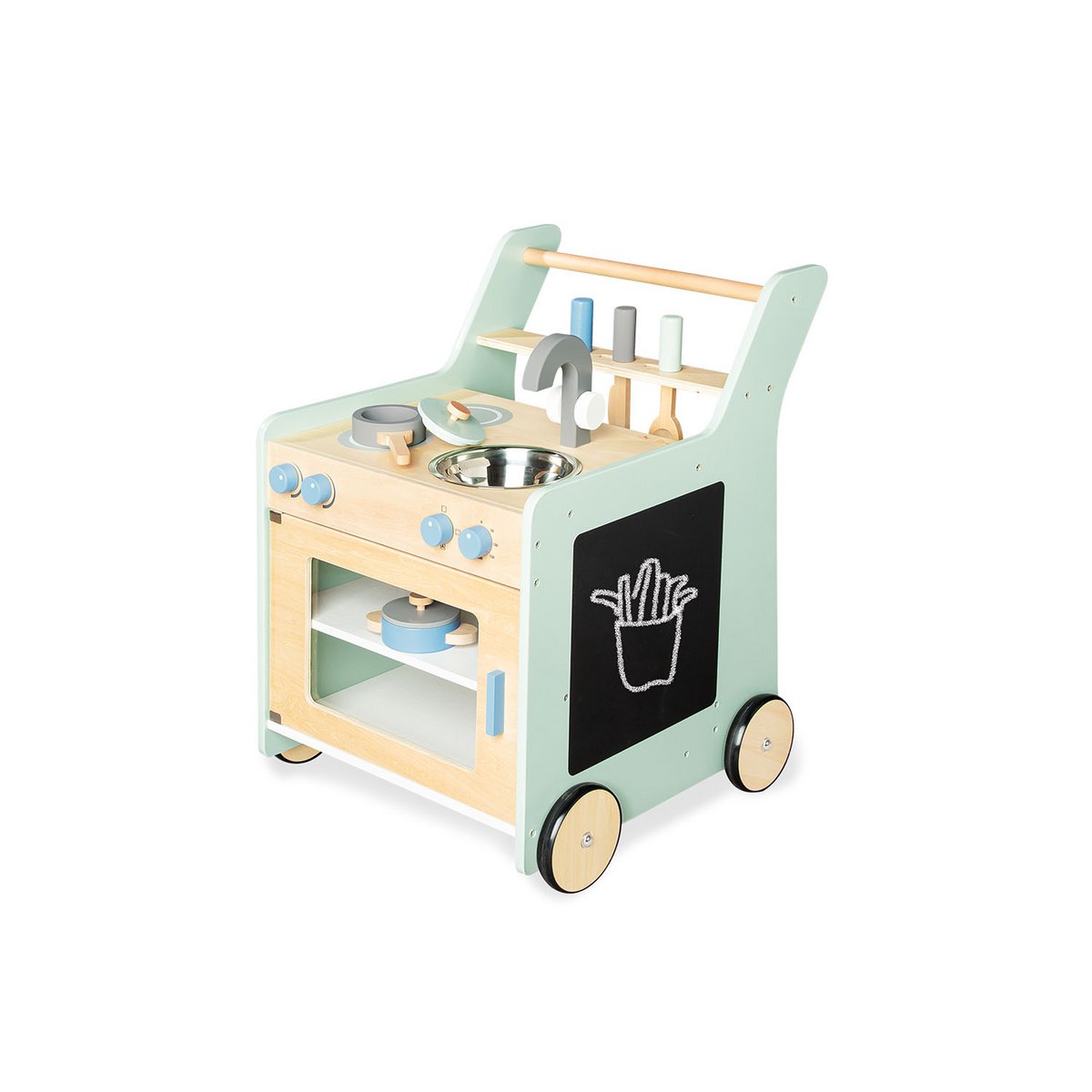 Kinderkeuken op Wielen Kalle - Pastelgroen