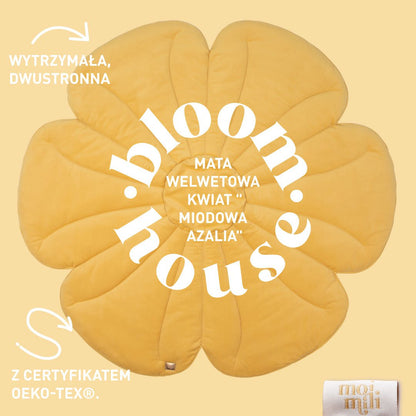 Fluwelen Bloemen Vloerkleed - Honey Azalea