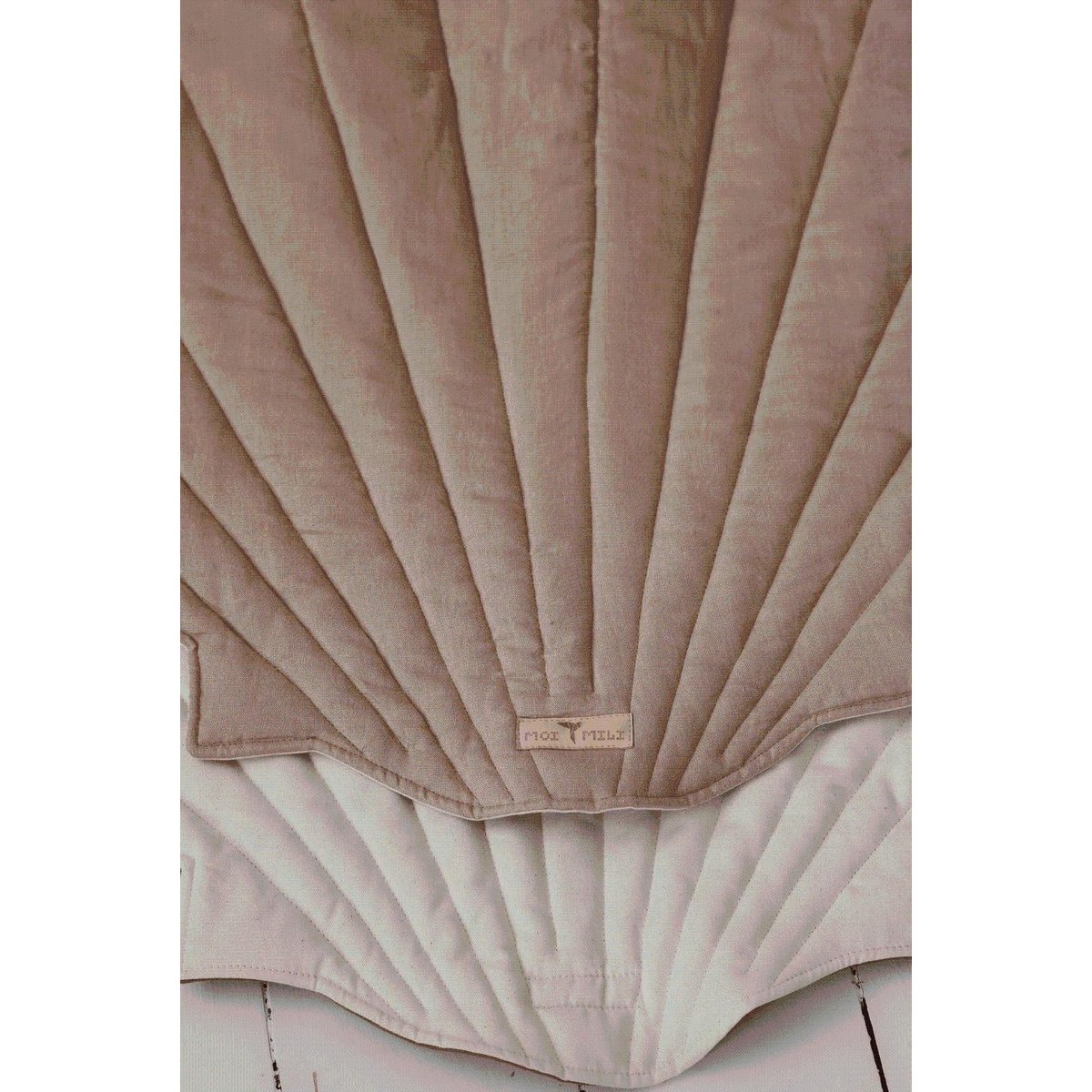 Linnen Schelp Vloerkleed - Poeder Roze