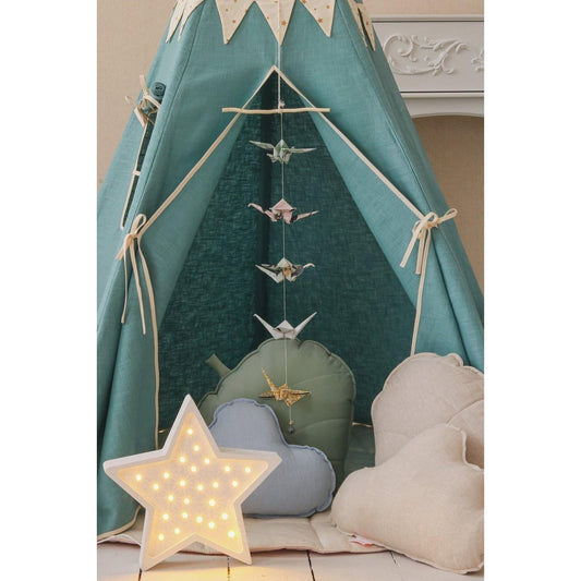 Tipi Speeltent inclusief Mattenset - Gold Star