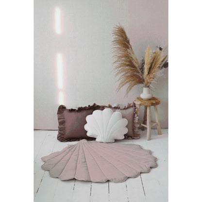 Tipi Speeltent inclusief Schelpmattenset - Powder Frills/Powder Pink met Ruches
