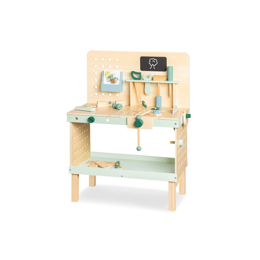 Houten Kinderwerktafel Jupp - Hout/Mintgroen
