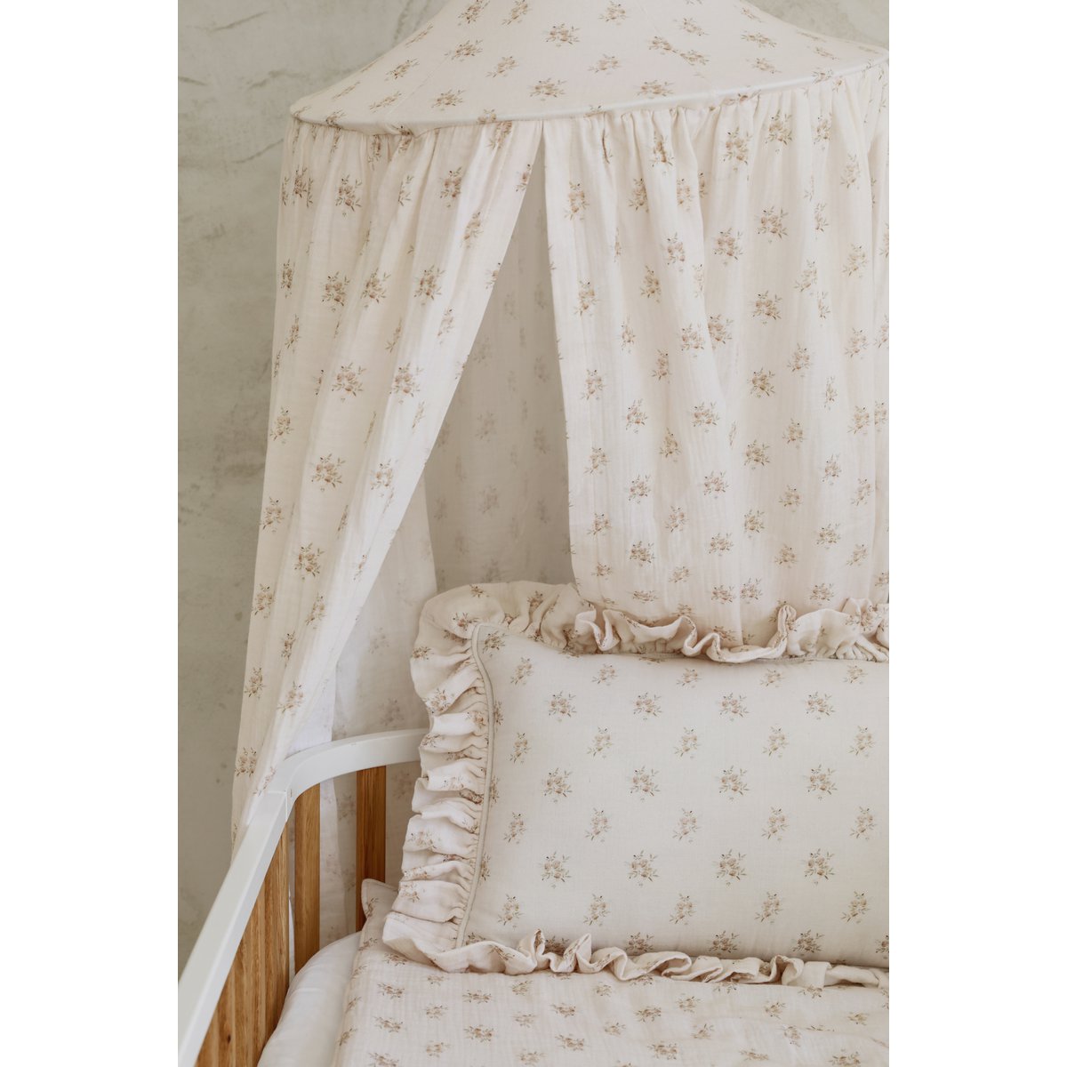 Bedgordijn/Bedhemel Mousseline Kinderkamer - Boho Flowers