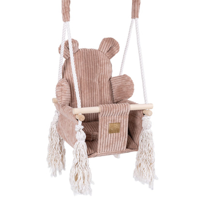 Indoor Baby Schommel, Teddy - Pink Powder