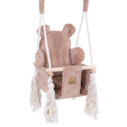 Indoor Baby Schommel, Teddy - Pink Powder