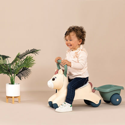 Little Smoby Pony Ride-on met Aanhanger