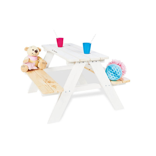 Picknicktafel Nicki voor 4 Kinderen - Wit - Pinolino