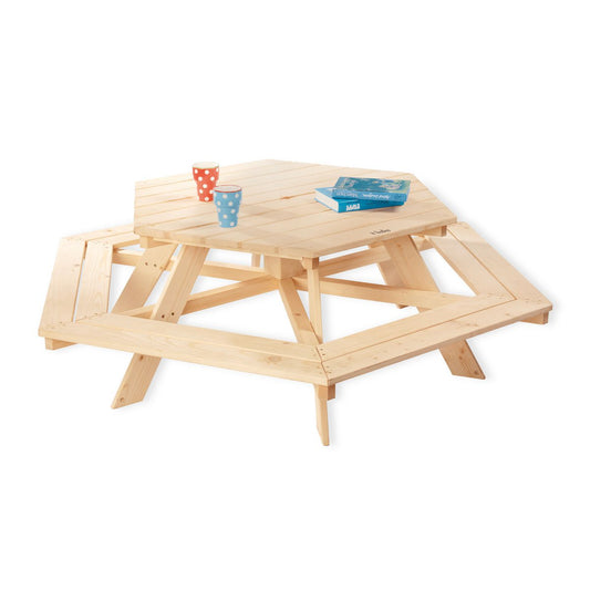 Picknicktafel Nicki voor 6 Kinderen - Naturel
