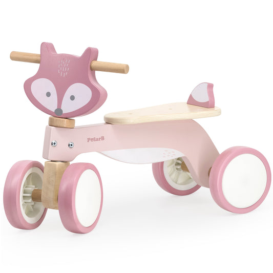 Houten Loopfiets Fox - Roze
